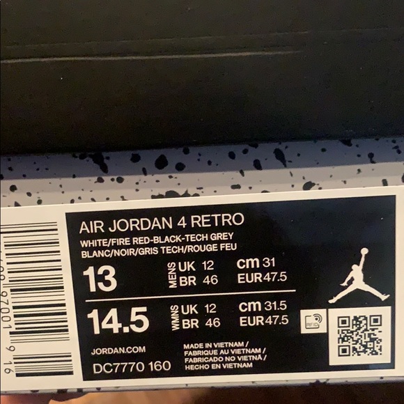 Air Jordan 4 Retro Fire Red - Picture 5 of 5